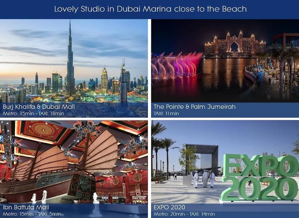 Lovely Studio In Dubai Marina Near Beach Z1009 0*,  United Arab Emirates