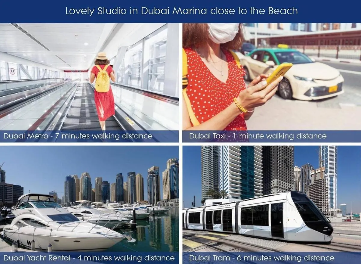 Lovely Studio In Dubai Marina Near Beach Z1009 Apartment
